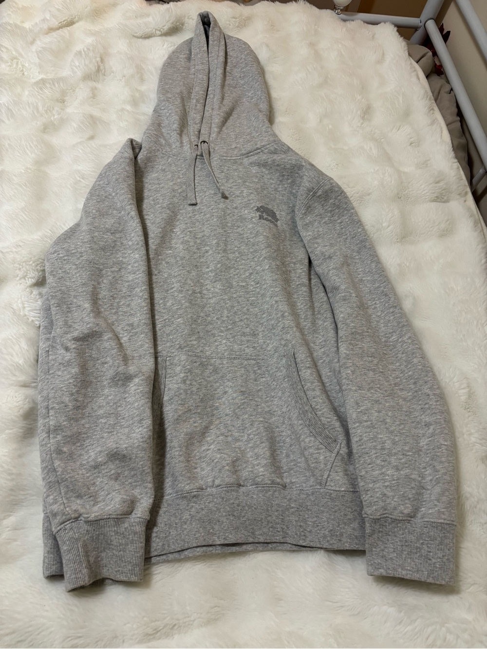 Roots Men's Grey Hooded Sweatshirt - Light Grey Pullover